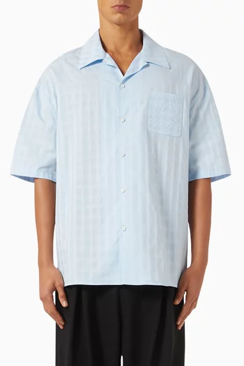 Anagram Pocket Shirt in Cotton