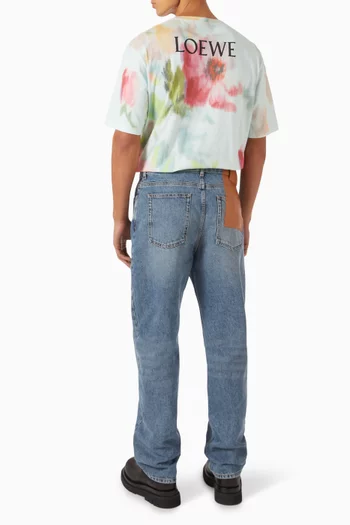 Floral-print T-shirt in Cotton