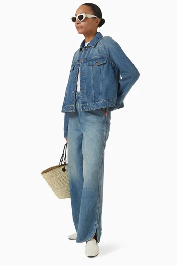 Trapeze Jacket in Denim