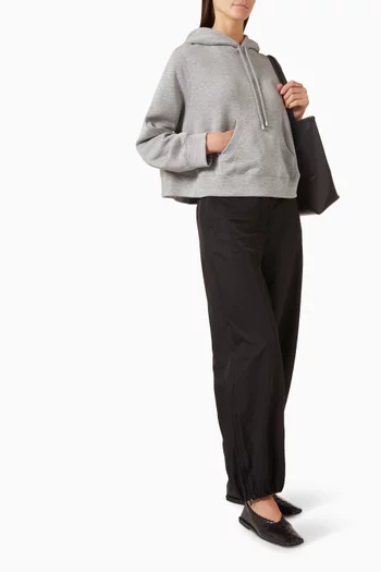 كنزة بغطاء رأس بقصة ترابيز قطن