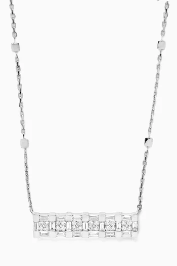 Splendore Diamond Necklace in 18kt White Gold