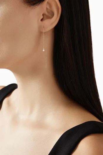 Perfect Pear Diamond Single Earring in 14kt Gold
