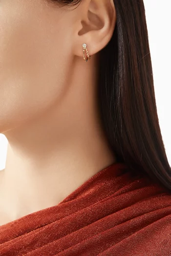 Front to Back Diamond Single Earring in 14kt Gold