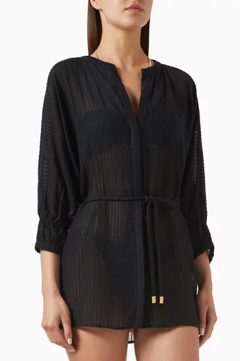 فستان ليلو قصير للارتداء فوق ملابس السباحة