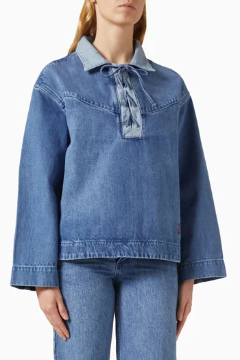 قميص رغبي سكارليت دينم