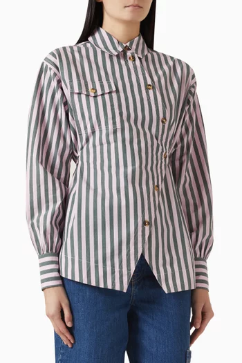 Lux Striped Shirt in Cotton