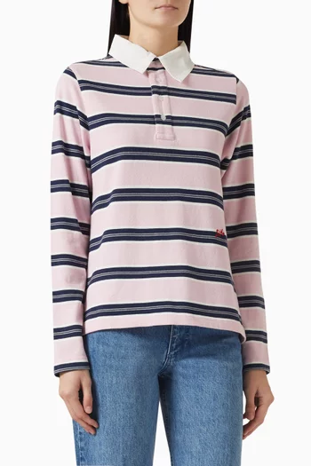 Cassia Shrunken Rugby T-shirt in Organic-cotton