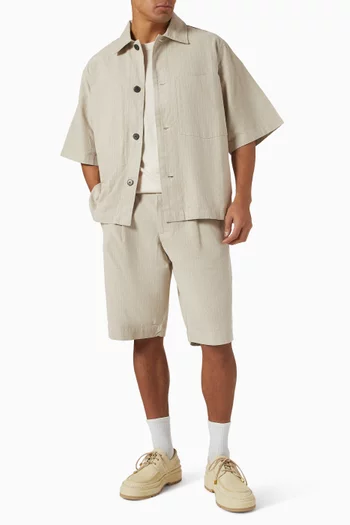 Anrharki Pocket Overshirt in Cotton-twill
