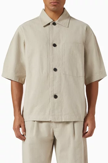 Anrharki Pocket Overshirt in Cotton-twill