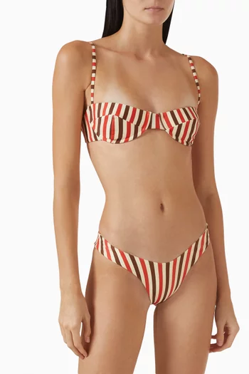 Leila Bikini Briefs in Crepe