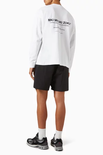 Design Studio Long-sleeved T-shirt in Cotton