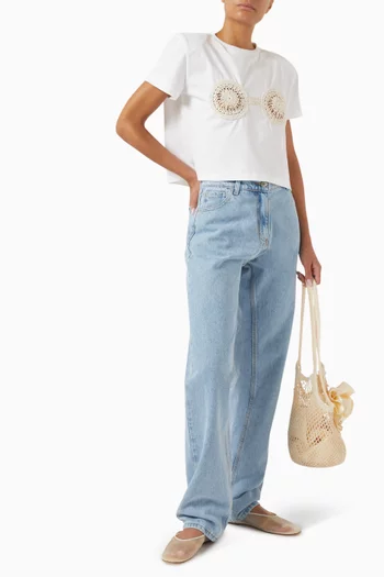 Straight-leg Jeans in Denim
