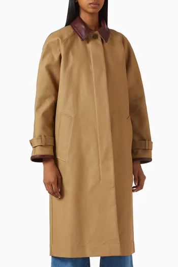 معطف ترنش جوي قطن