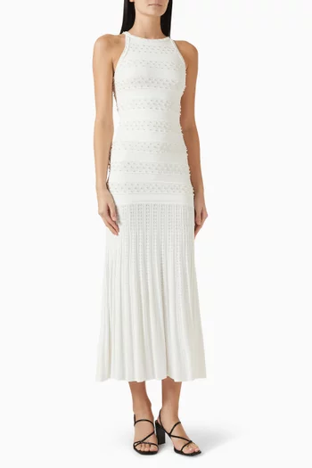 Milana Pearl-embellished Dress in Viscose-blend