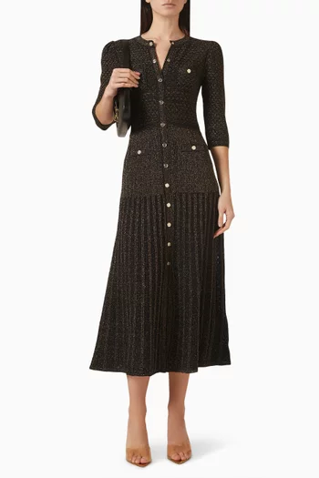 Ramia Midi Dress in Lurex-blend Knit