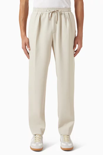 Straight-leg Drawstring Pants in Jersey