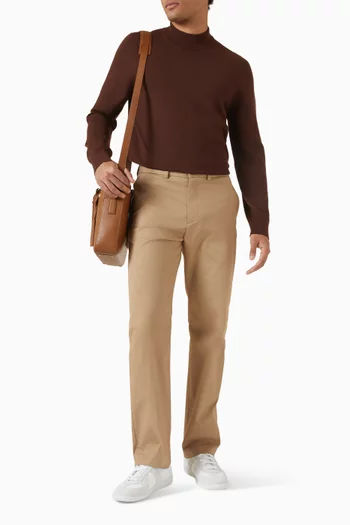 سترة بياقة عالية صوف