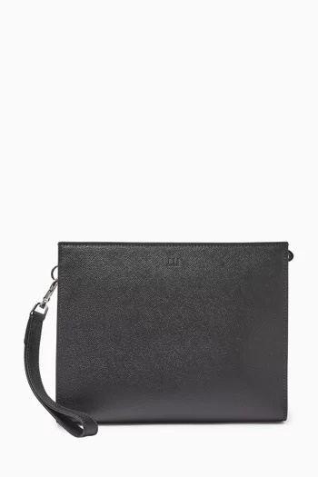 Cadogan Zip Pouch in Leather