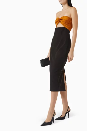 Marlo Strapless Midi Dress