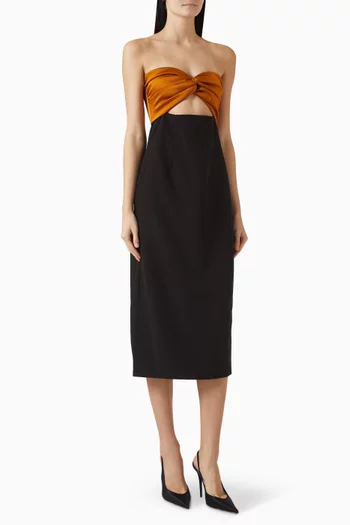 Marlo Strapless Midi Dress