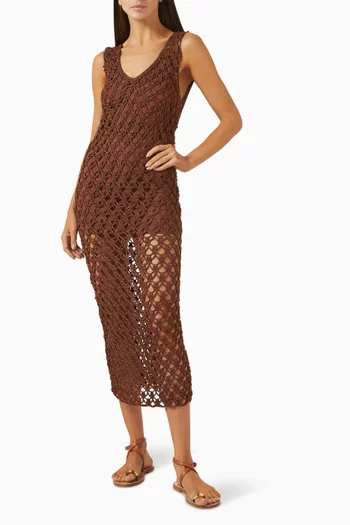 Kika Crochet Dress in Cotton Blend
