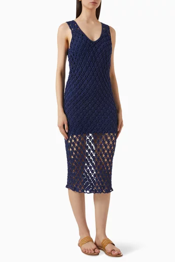 Kika Crochet Dress in Cotton Blend