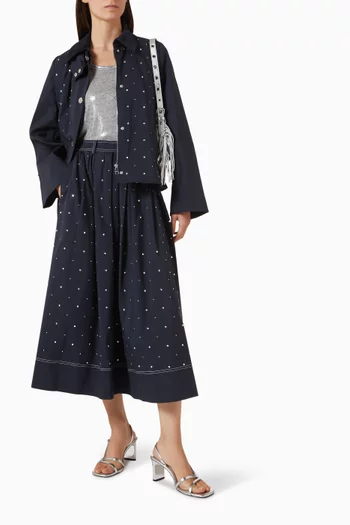 Bastula Stud-detail Jacket in Cotton