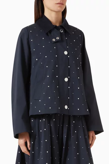 Bastula Stud-detail Jacket in Cotton