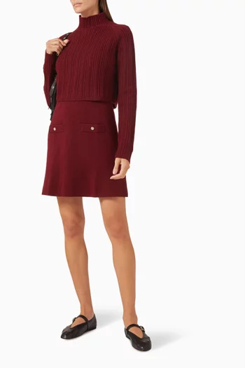 فستان ريتورسا بنمط سترة مزيج صوف