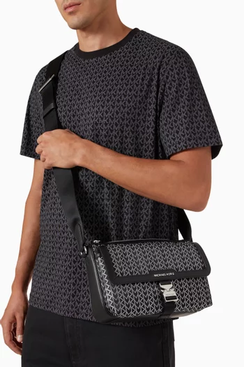 Eli MK2000 Logo Jacquard Messenger Bag