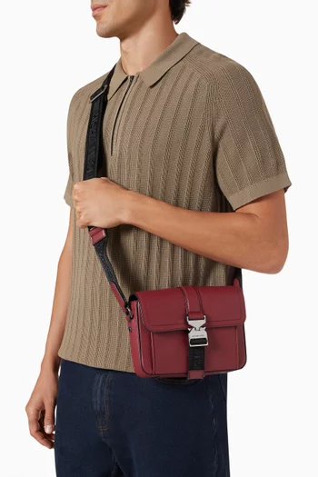 Hudson Aviator Crossbody Bag in Leather