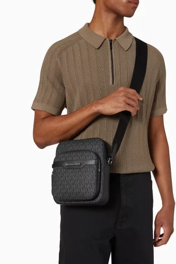 Mini Hudson Flight Bag in Logo Canvas