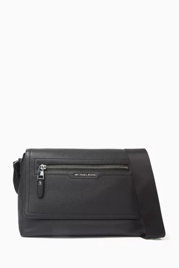 Small Hudson Messenger Bag in Leather