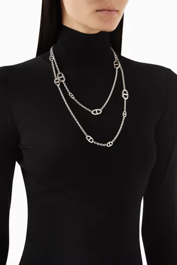 Farandole Necklace in Sterling Silver, 120cm