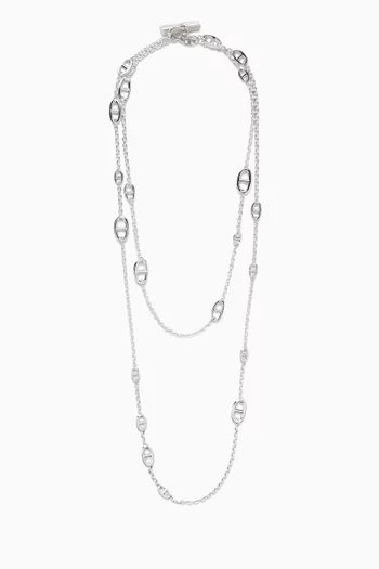 Farandole Necklace in Sterling Silver, 160cm
