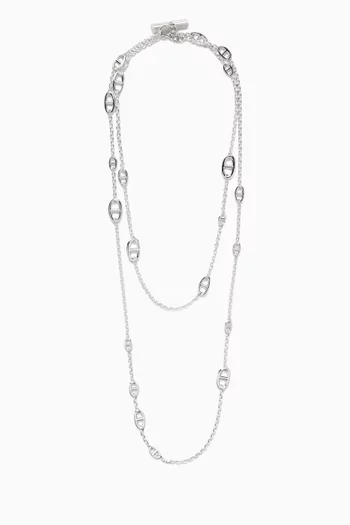 Farandole Necklace in Sterling Silver, 160cm