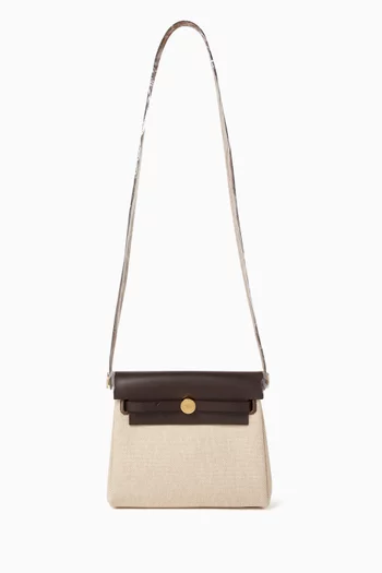 Unused Mini Herbag 20 in Canvas & Leather