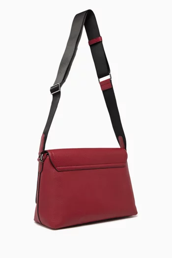 Small Hudson Messenger Bag in Leather