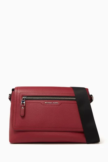 Small Hudson Messenger Bag in Leather
