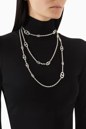 Farandole Necklace in Sterling Silver, 160cm