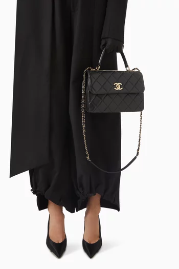Medium Flap Crossbody Bag in Lambskin