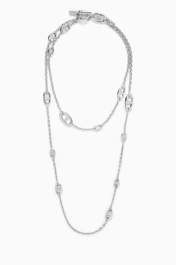 Farandole Necklace in Sterling Silver, 120cm