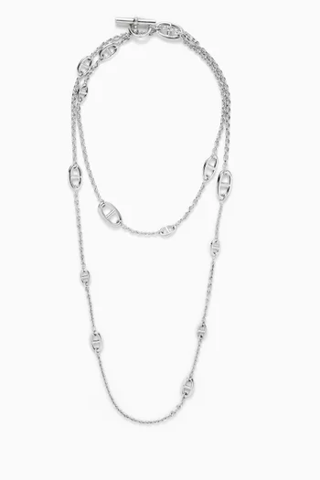 Farandole Necklace in Sterling Silver, 120cm