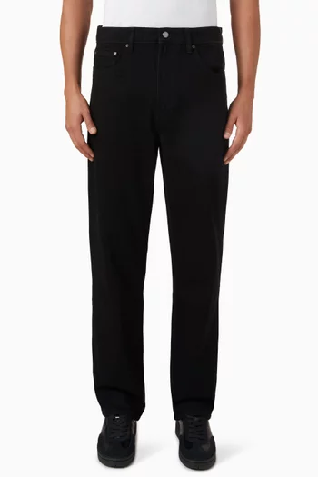 بنطال جينز فين بقصة مستقيمة دينم مطاطي