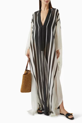 Stripe Beach Cover-up Dress