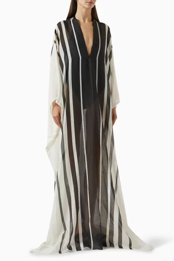 Stripe Beach Cover-up Dress