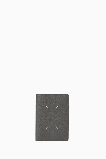 Four Stitches Passport Holder in Leather