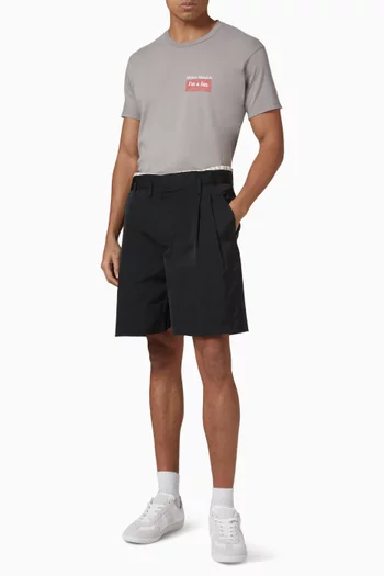 تي شيرت برقعة شعار الماركة قطن جيرسيه