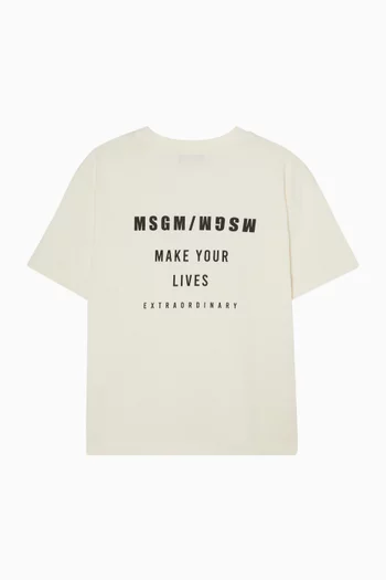 Logo T-shirt in Cotton Jersey