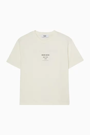 Logo T-shirt in Cotton Jersey